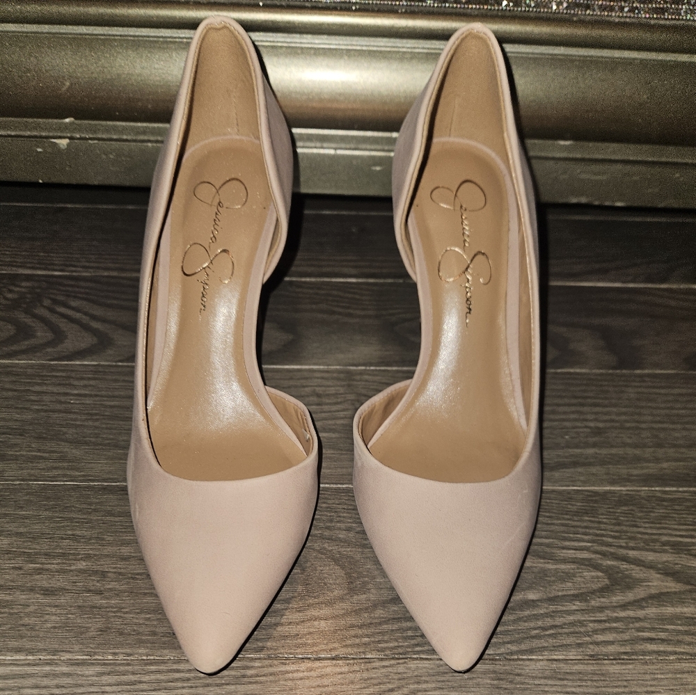 Jessica Simpson Lovvey high heel Elko Nubuck women's shoes sz 7